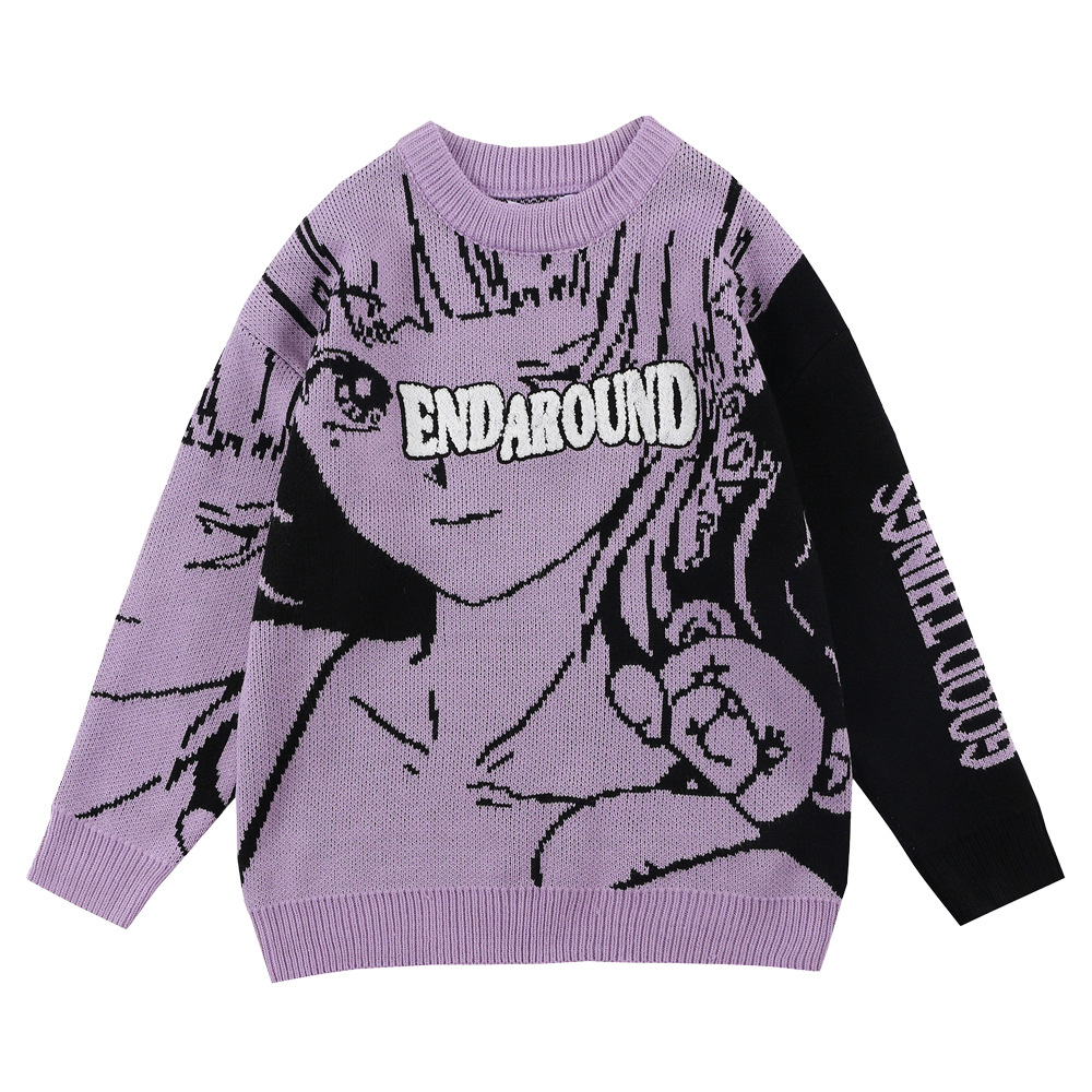 Fashion Anime Girl Two-dimensional Long Sleeve Sweater