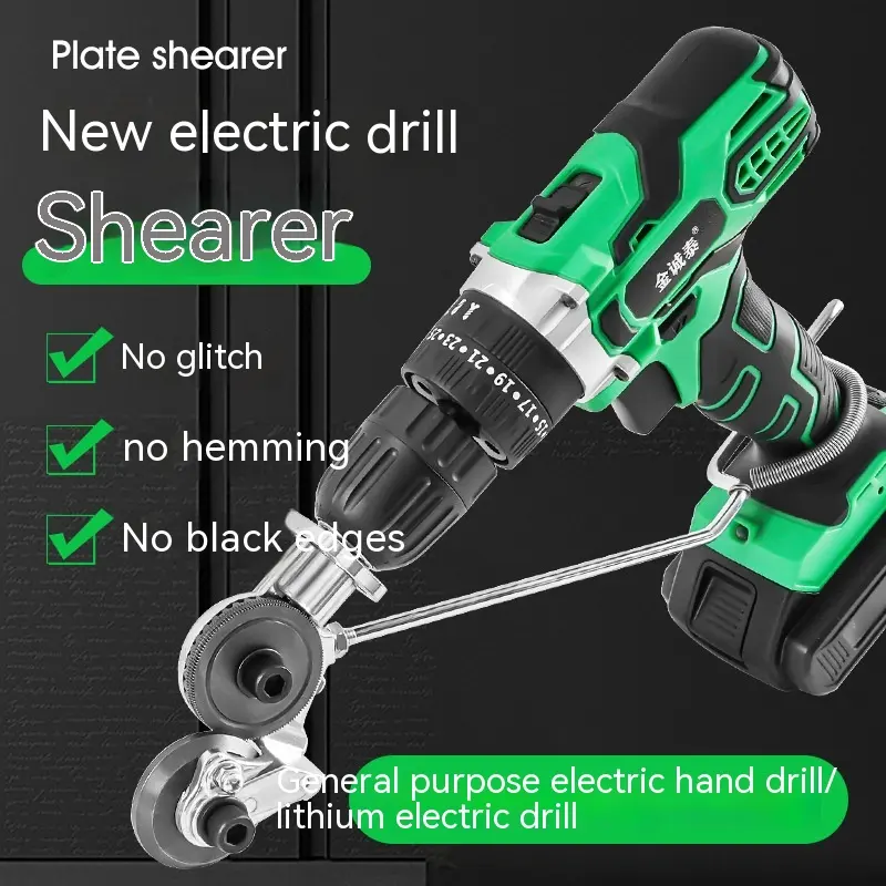 Metal Plate Electric Drill Cutter Hand