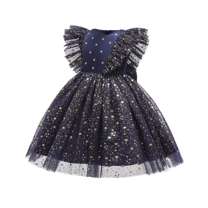 Title 6, Princess Dress Girls Sequin Tutu Lace Mesh Birt...