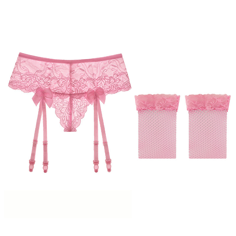 Title 2, Lace perspective long garter socks, elegant and...