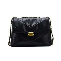 Autumn And Winter Tote Underarm Bag Large Capacity - Black - View 1