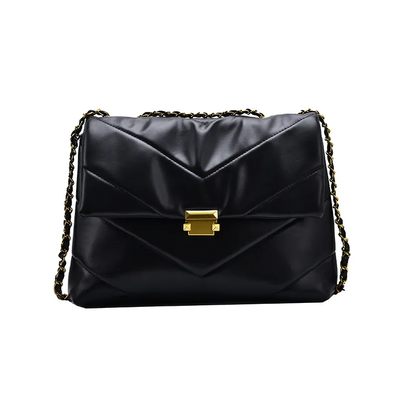 Autumn And Winter Tote Underarm Bag Large Capacity - Black