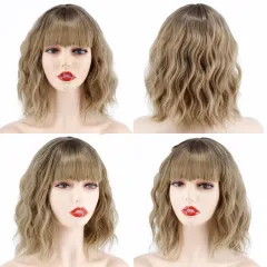 Blonde Long Curly Hair Stage Performance Wig Dance Dress Up - Sw27 - View 1