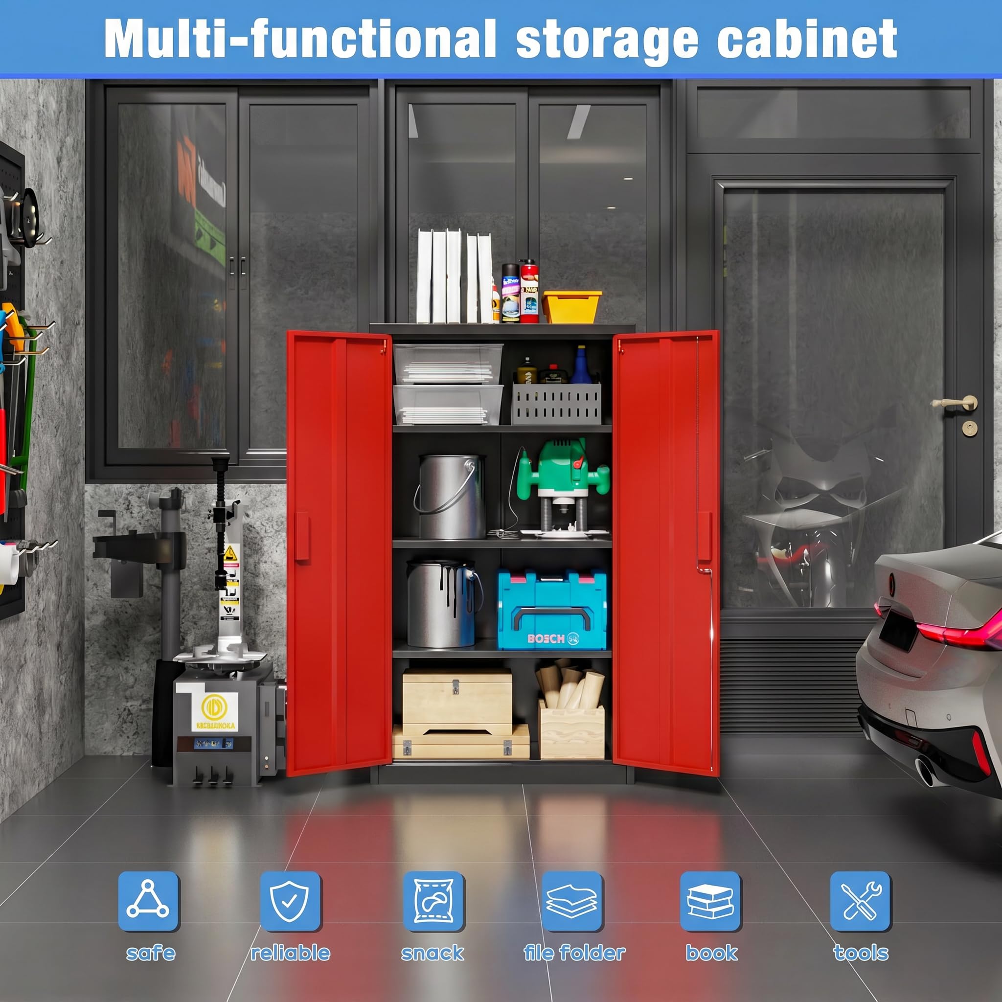 Armoire de rangement de garage en métal – Image 7