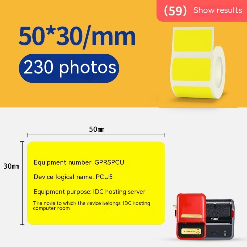 Three-proof Thermal Paper Sticker Waterproof Color Label Printing Paper — foto 9