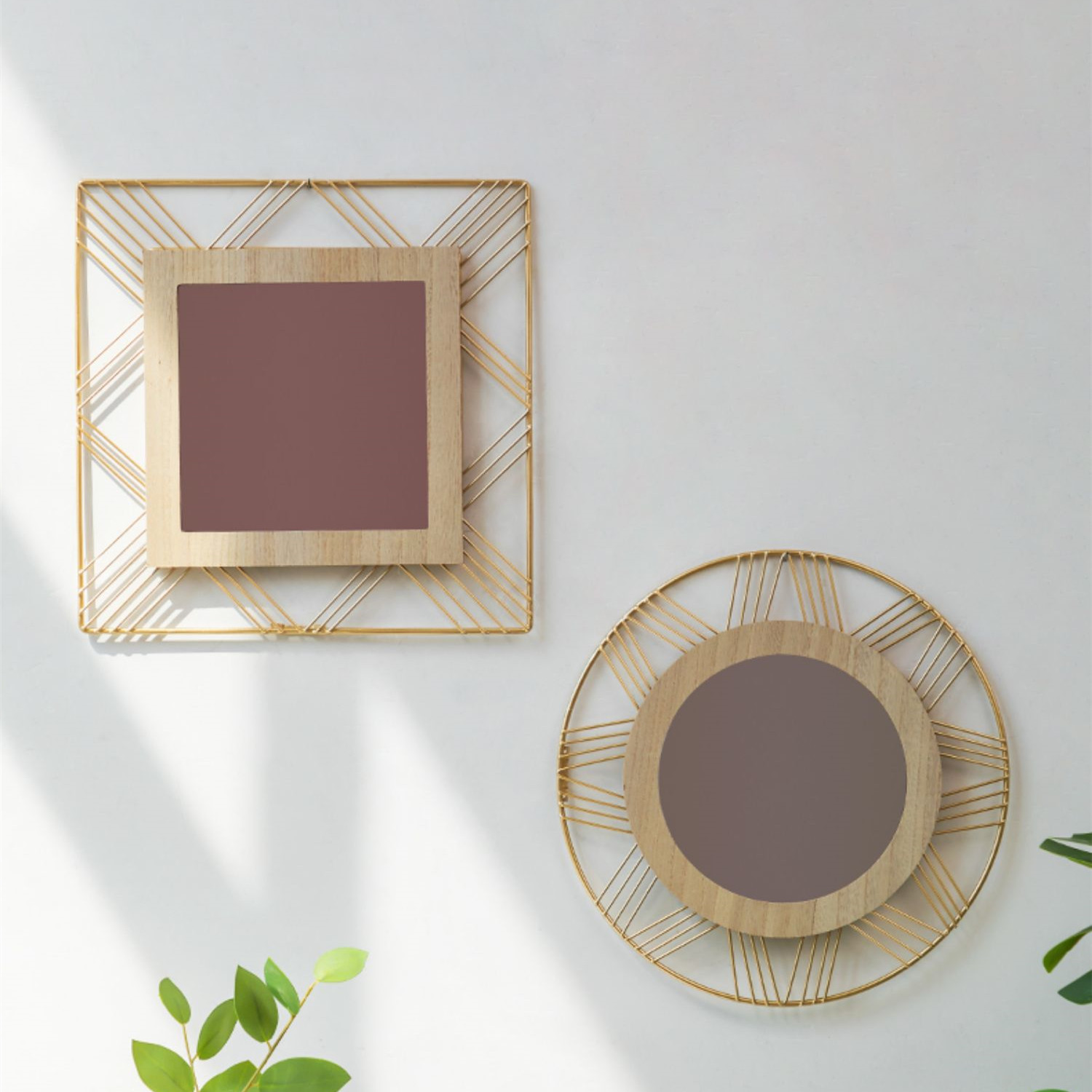 Irregular Iron Wall Mirror