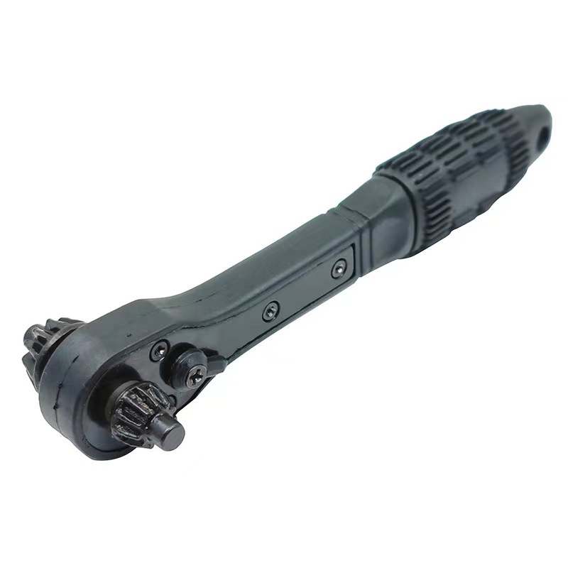 Electric Drill Special Chuck Key Wrench Effortless Two-in-one Ratchet Quick Disassembly And Assembly Three-jaw Key Hand Gun Drill Accessory