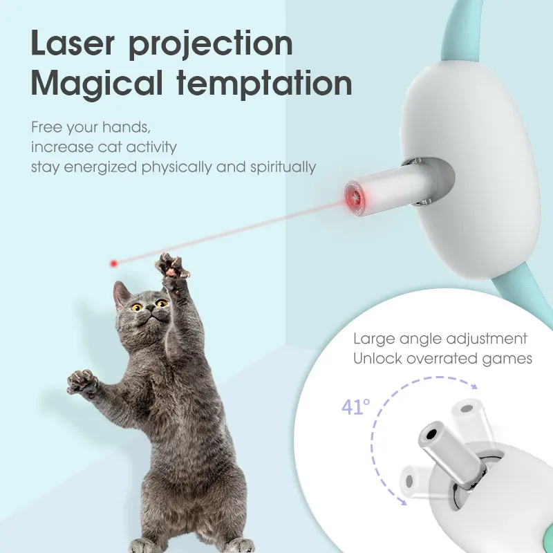 Automatic Cat Toy Smart Laser Teasing Collar