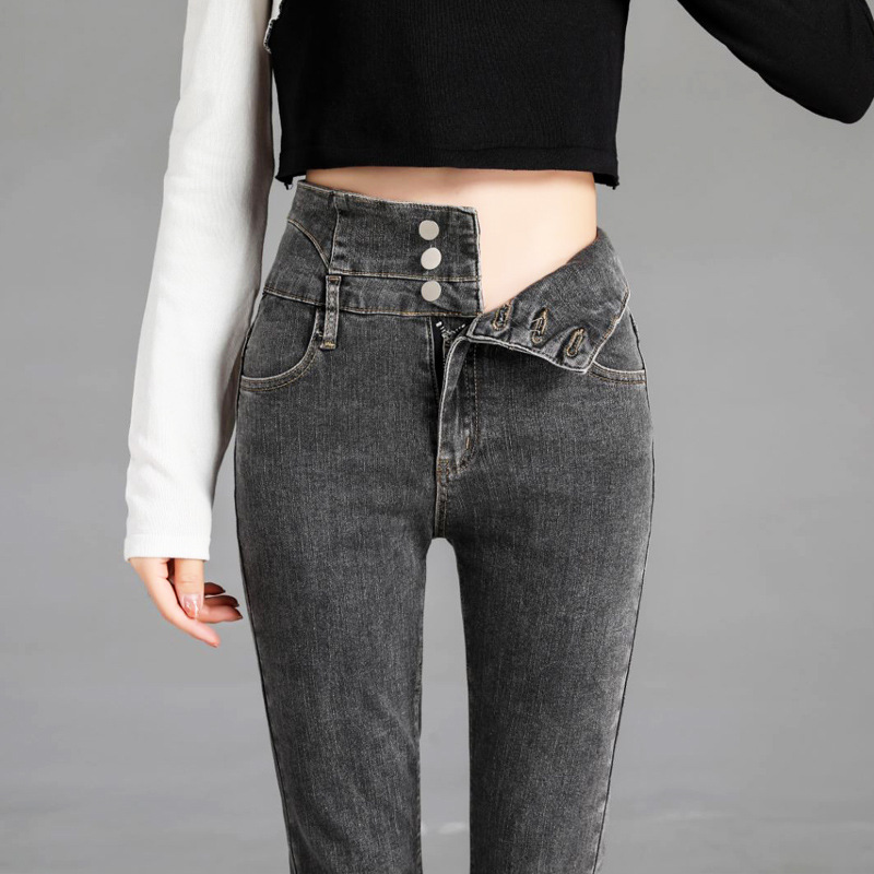 Title 7, Womens Ultra-high-waisted Abdomen Jeans, new s...