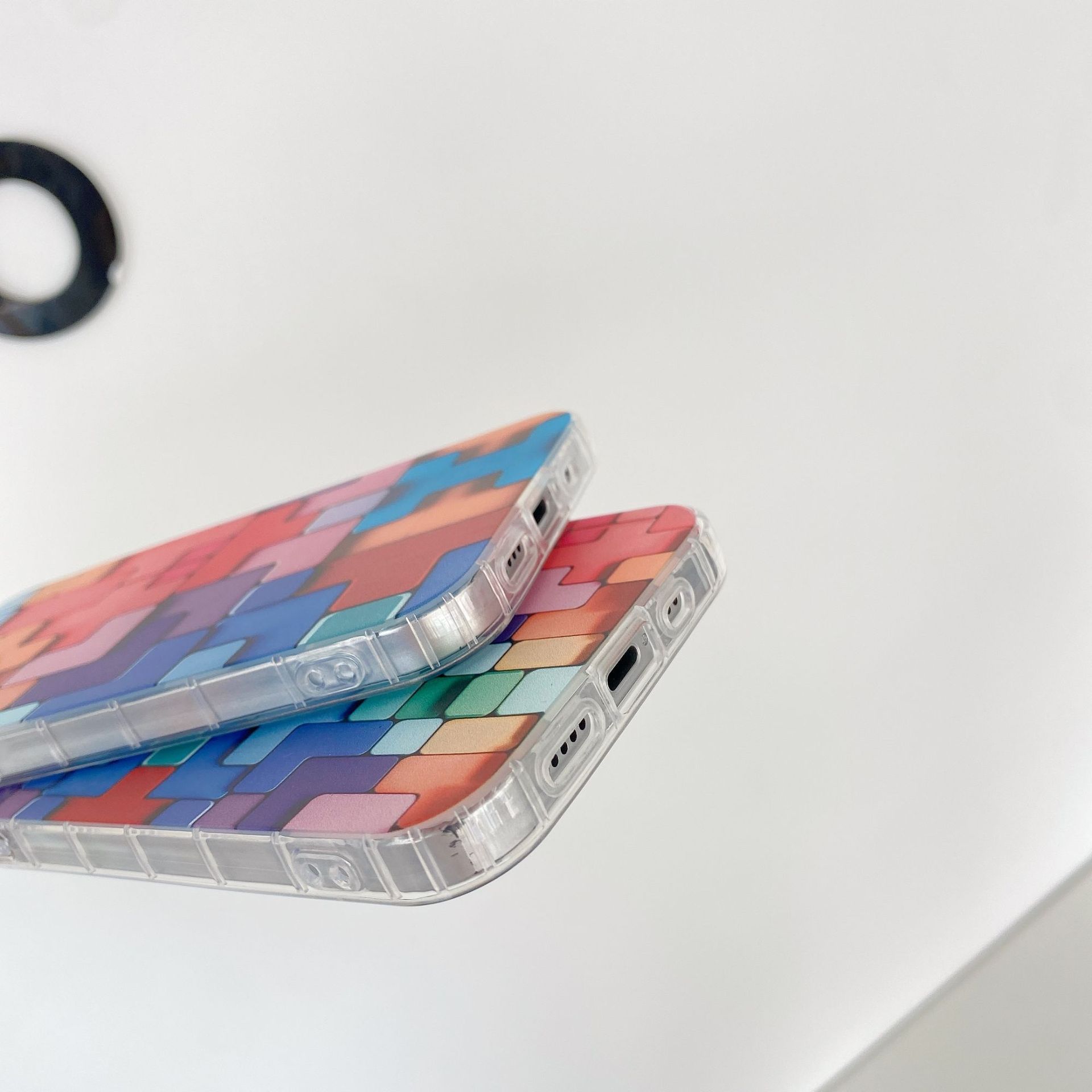 Compatible with Apple , Transparent Building Block Mobile Phone Case Simple Soft Cover - Image 4