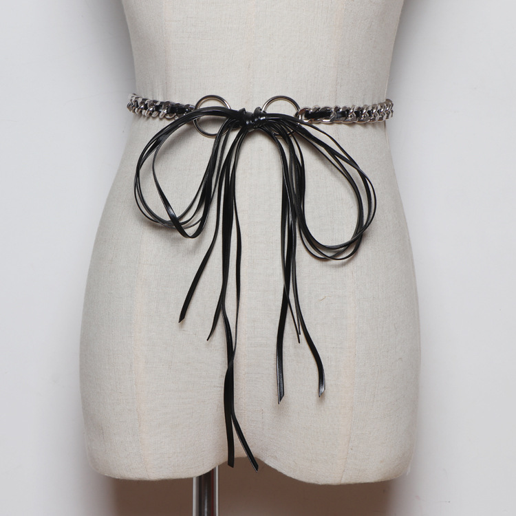 Literary Fan Woven Thin Waist Chain