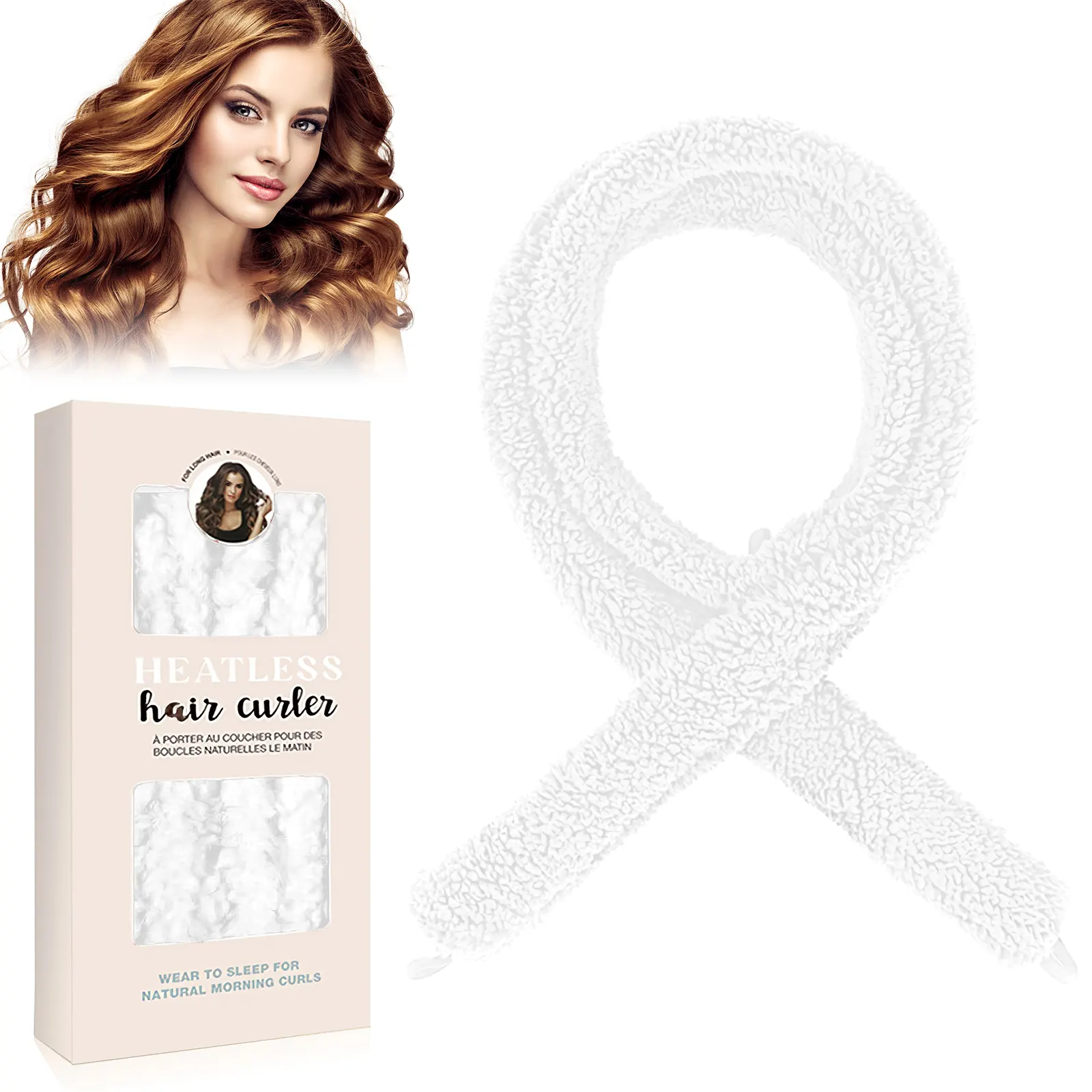 Satin Heatless Hair Curler, Lazy Natural Soft