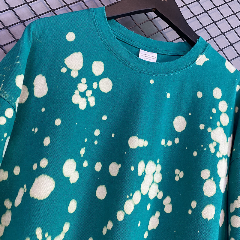 Splattered Dyed Washed T-shirt Distressed