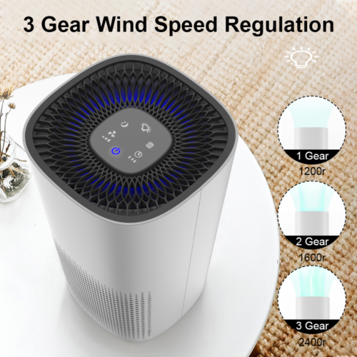 Air Purifier HEPA Filter PM Pet Home Freshener Odor Dust Smoke Remover Cleaner