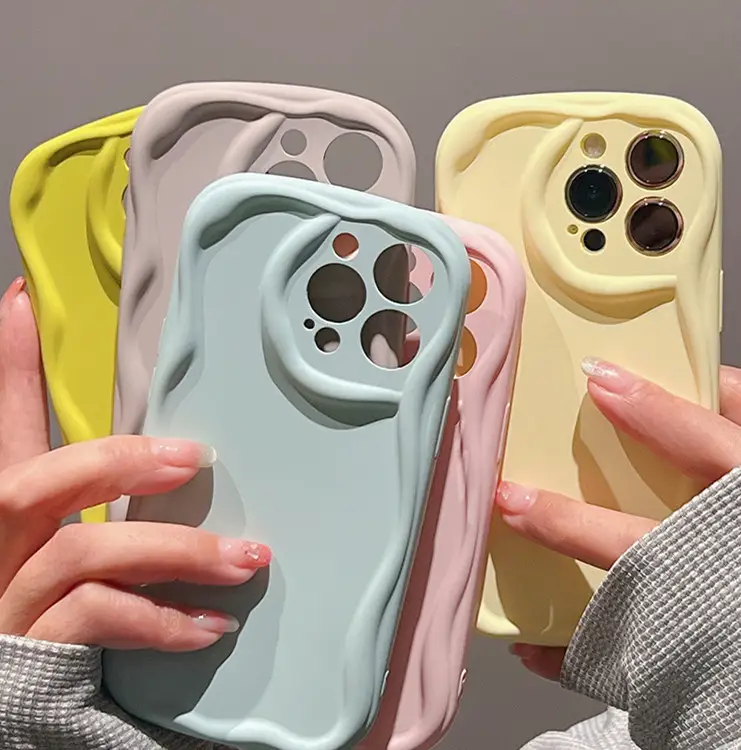 Solid Macaron Liquid Silicone Phone Case