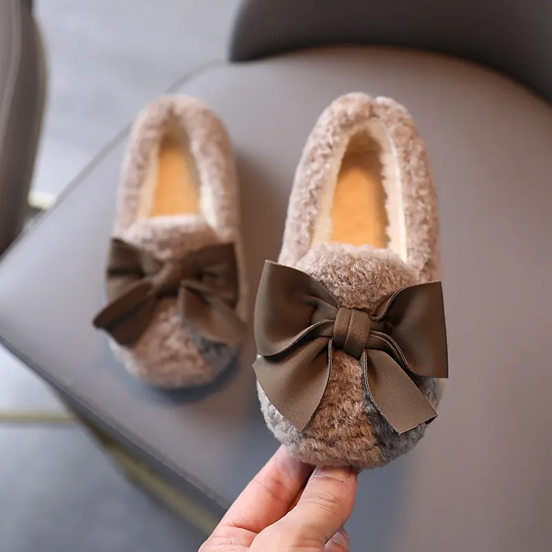 Children Insulated Cotton-padded Shoes Girls' Furry
