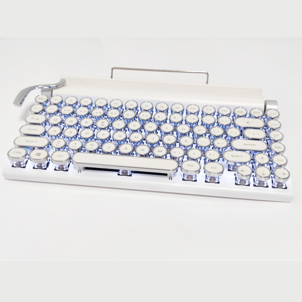 Wireless Bluetooth Lipstick Steampunk Mechanical Keyboard