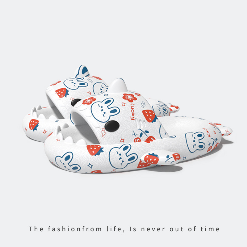 Summer Home Anti Slip Bathing Girl Lovely Slippers Strawberry Rabbit 38Or39 - Shop at LoveMi