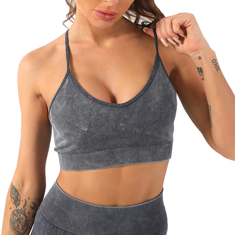 Title 3, Hot Sale Of Frosted Yoga Vest Sports Bra