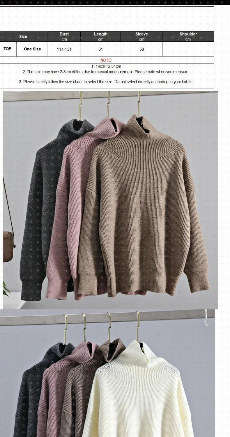 Title 1, Cashmere Sweater Women Turtleneck Pullovers Top...