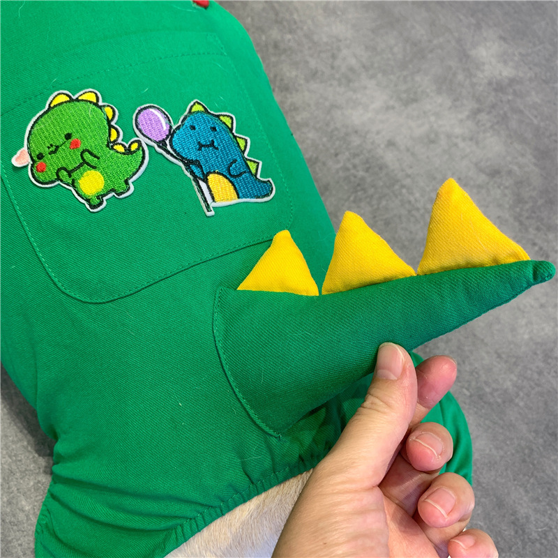 Pet Dog Suspenders French Dinosaur Clothes image 7