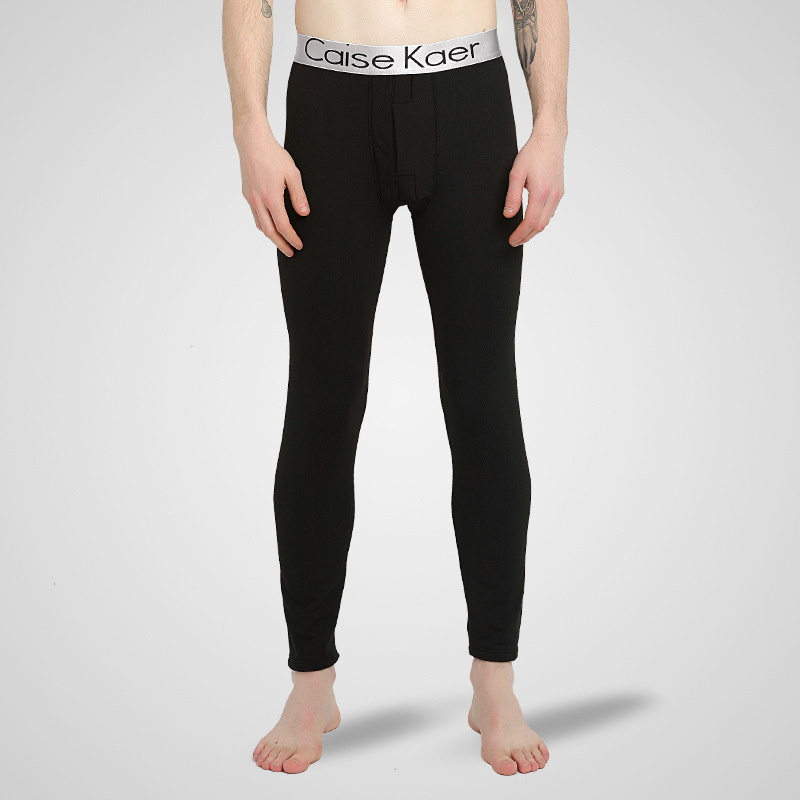Inner Wear Plus Fleece Tight-fitting Bottoming Ultra-thin Trendy Cropped Underpants Cotton Wool Pants