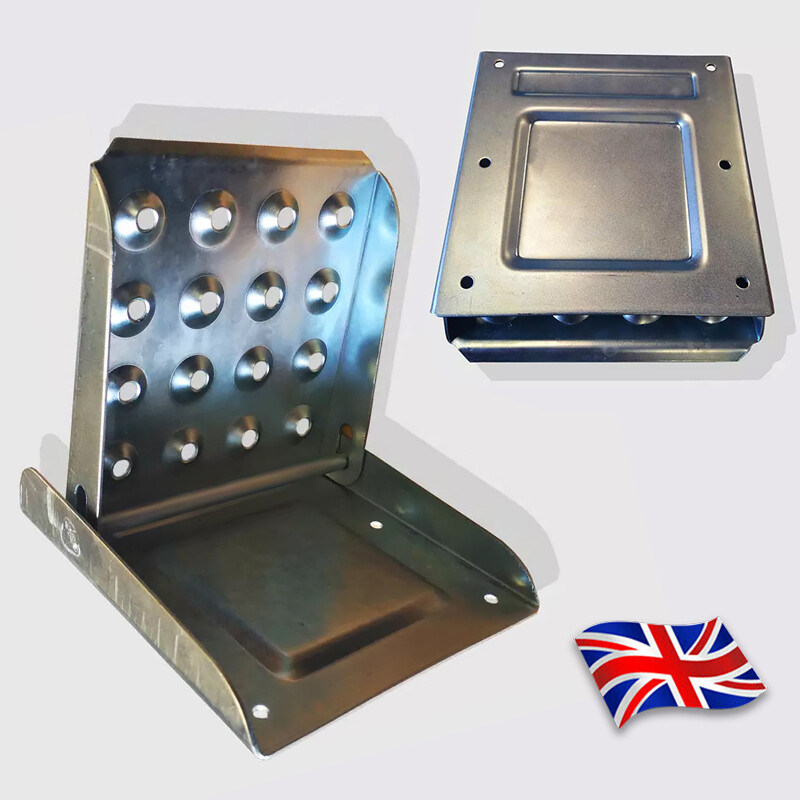 Large Folding Step Steel Zinc Plated For Caravan, Trailer, Horsebox, Large Truck