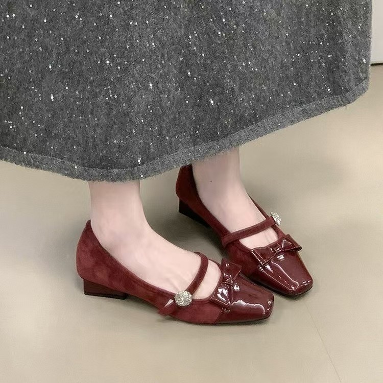 Rhinestone Buckle Bow Flats, picture 4 of 4