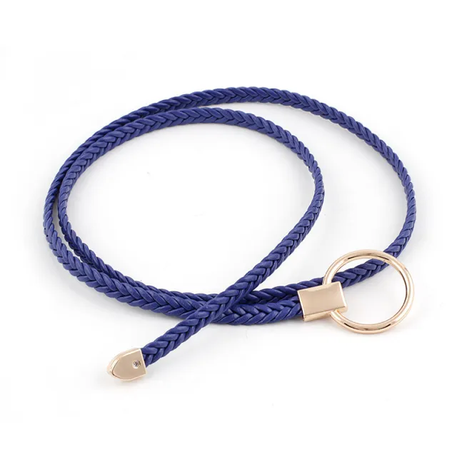 Versatile Dress Knitted Thin Belt Royal Blue - Shop at LoveMi