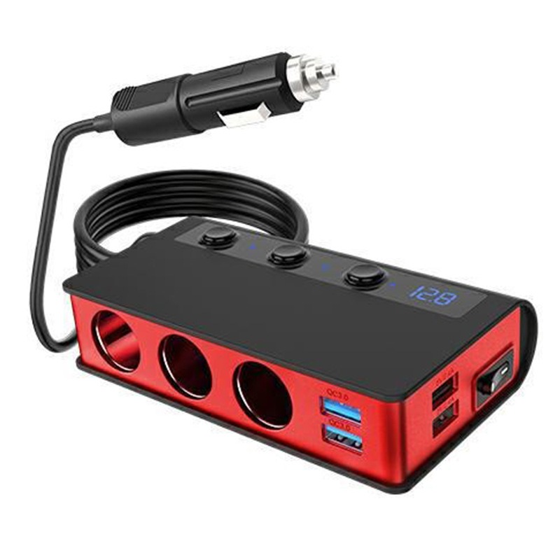 The Three-port Car Cigarette Lighter Adapter Expands One Socket To Three. The Current Output Is Stable And The Compatibility Is Good