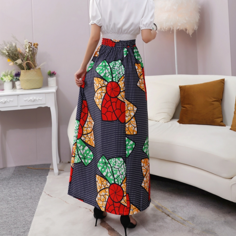 Women's High-waisted A-line Long Skirt
