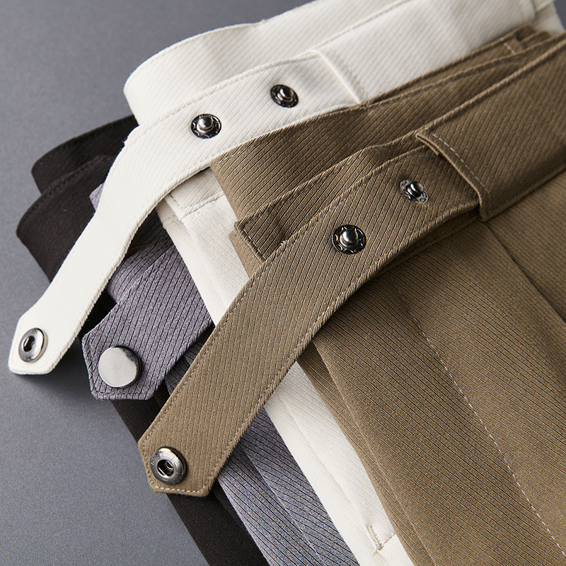 Men's Ninth Slim Fit Business Casual Suit Pants