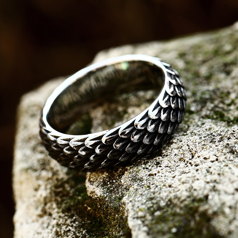 New Viking Totem Celtic Knot Titanium Steel Ring