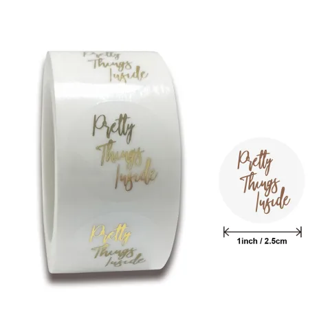 Roll Transparent Hot Stamping Decorative Sealing Adhesive Label Sticker