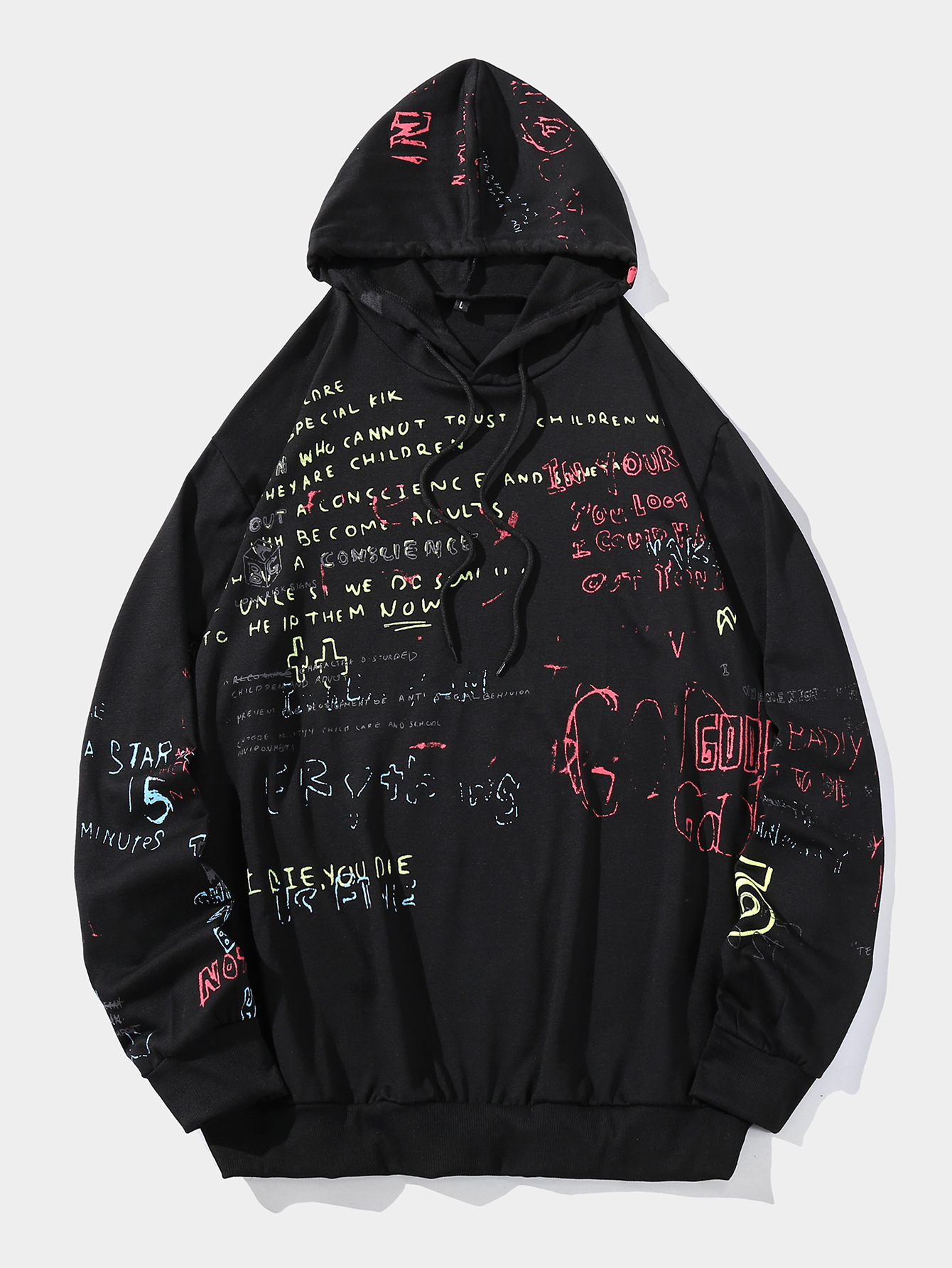 Men's Loose Large Size Pullover Hooded Casual