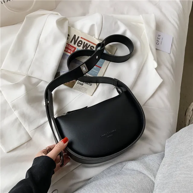 Summer All Match One Shoulder Cross body Western Saddle Bag Black - Shop at LoveMi
