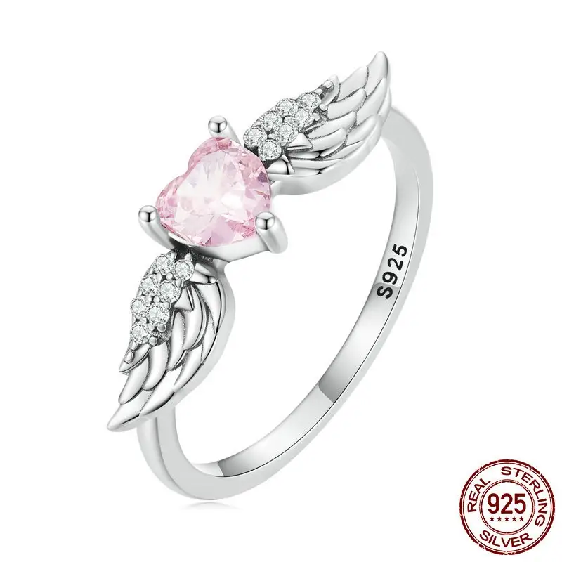 Zircon Love Wing Ring 925 Silver