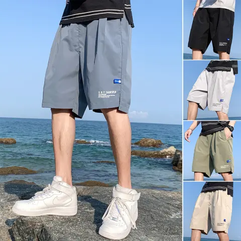 Ice Silk Shorts Summer Thin Quick-drying Casual Pants Men's