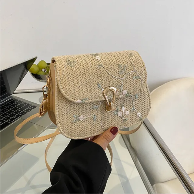Fashion Personality Summer Straw Woven Bag Girl Khaki - Shop at LoveMi