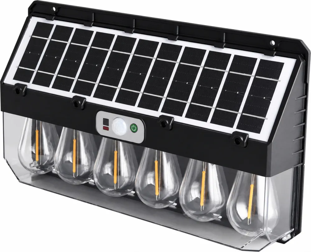 Solar Powered Rechargeable Motion Sensor LED Work Light 4800mAh For Auto W7116 6 Remote Control