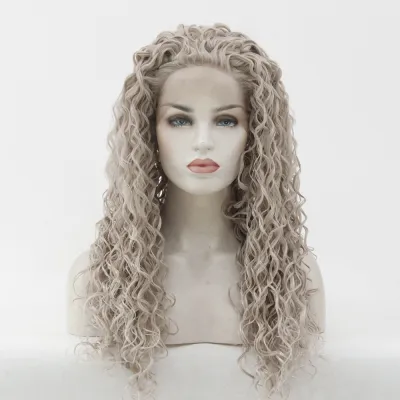 Women's Chemical Fiber Front Lace Head Cover Wig