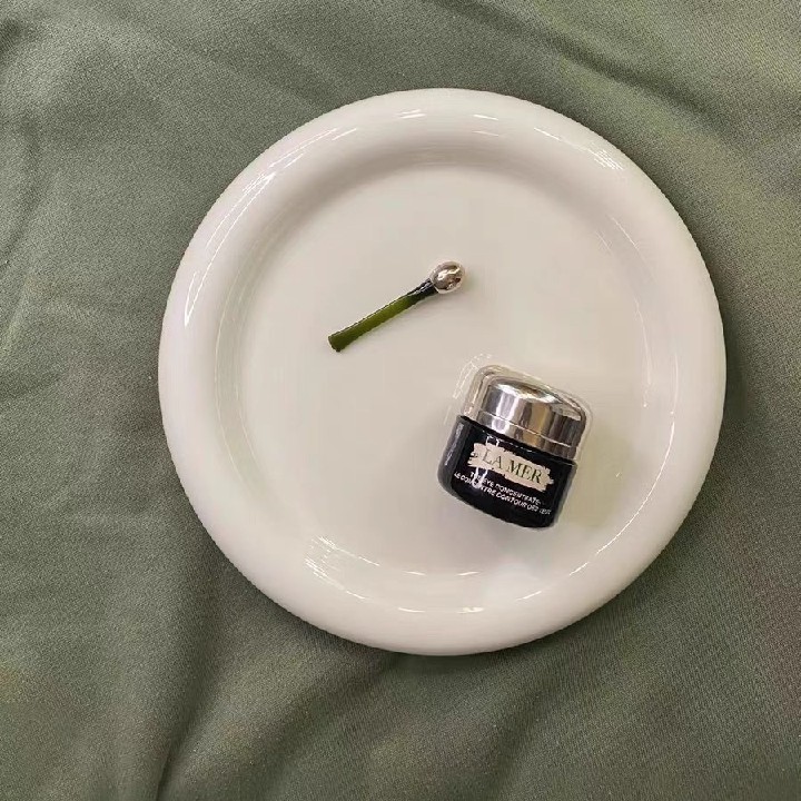 Ceramic Round Edge Pure White Dessert Plate