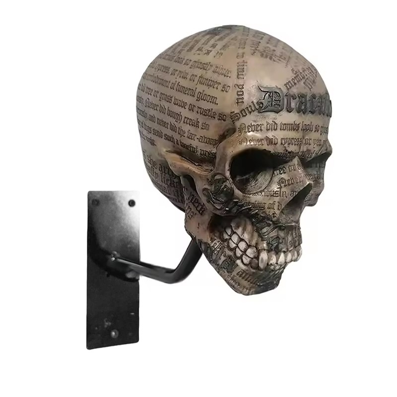 Halloween Motorcycle Helmet Holder Rack Wall Mount Hat Stand Display Skull — image 8