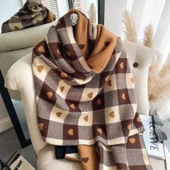 Double Sided Plaid Scarf Women's Christmas Cashmere - 2 Style - View 1