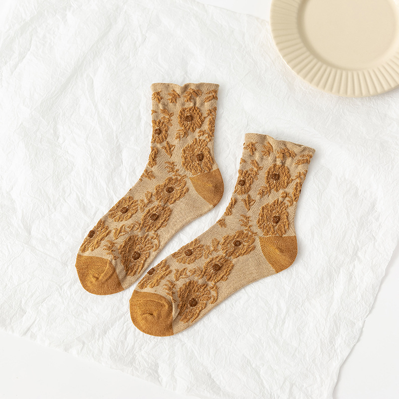 Title 5, Vintage jacquard ladies cotton socks