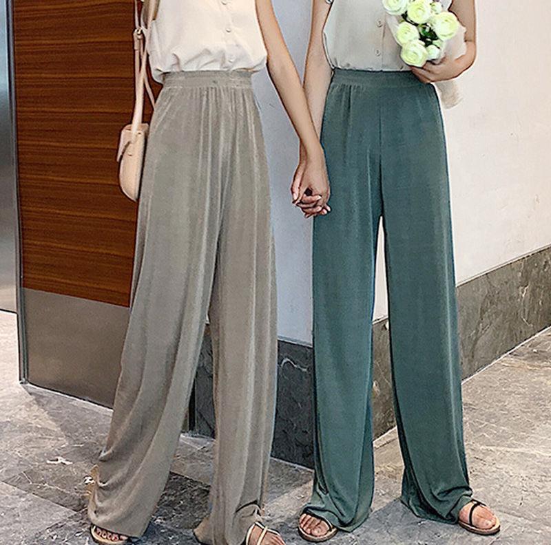 Title 7, High-waisted Loose and Thin Mopping Pants