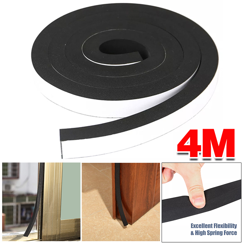 4M Foam Weather Strip Draught Excluder Self Adhesive Door Window Seal Tape 25MM — image 4
