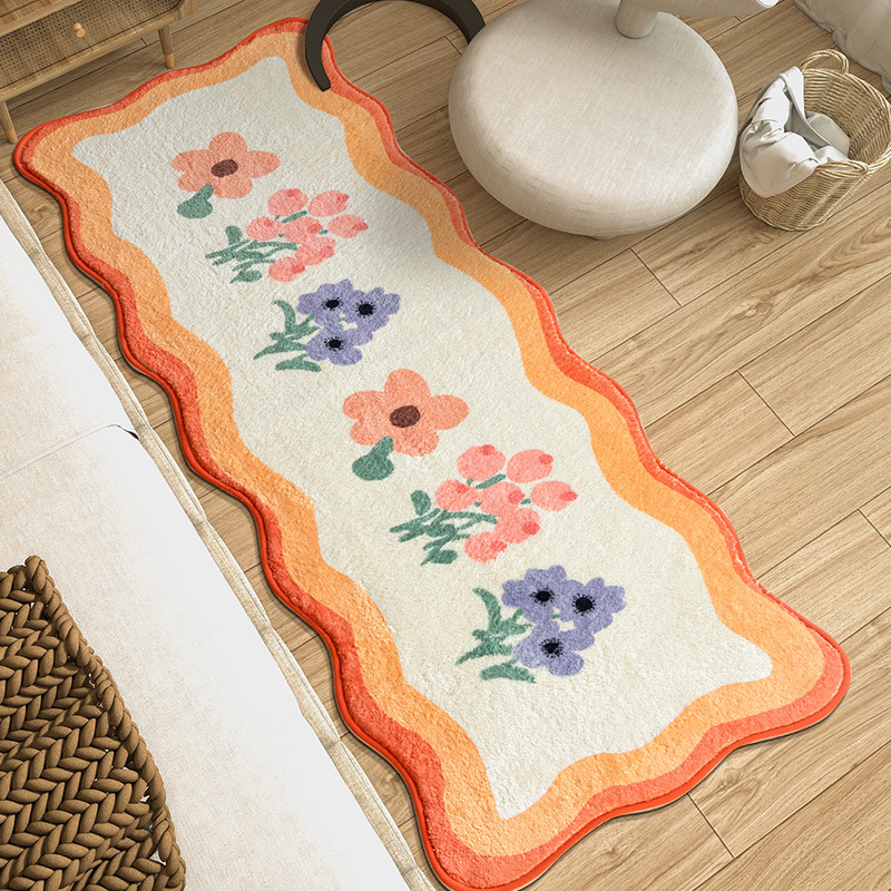 New Long Carpet Non-slip Mat Flowers