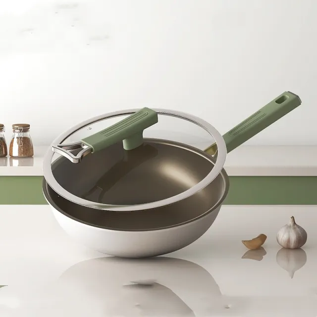 Non coated Non stick Pan Household 32Cm Titanium Non Stick Pan - Shop at LoveMi