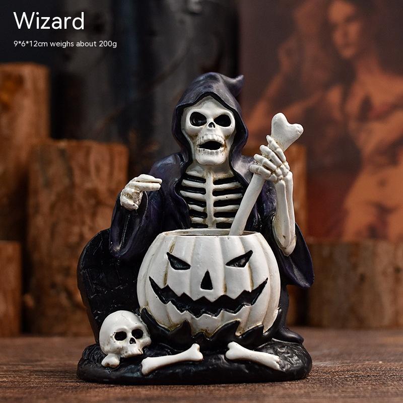 Skull Resin Crafts Small Ornament (WSJ07)